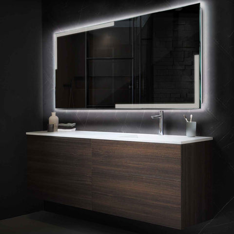 Oglinda LED Orizontala, Fara functii, LED 4000K Neutru - Gama Edge Model 2
