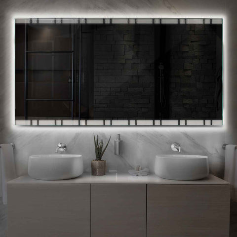 Oglinda LED Orizontala, Fara functii, LED 4000K Neutru - Gama Edge Model 3