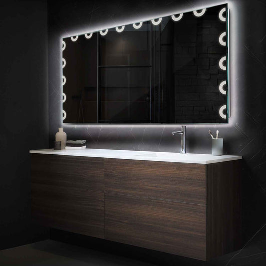 Oglinda LED Orizontala, Fara functii, LED 4000K Neutru - Gama Edge Model 4