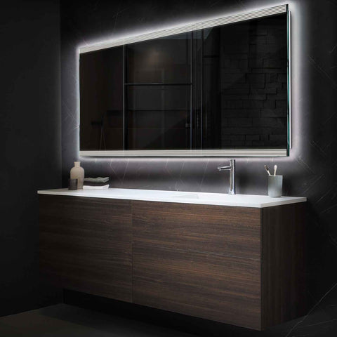 Oglinda LED Orizontala, Fara functii, LED 4000K Neutru - Gama Edge Model 8