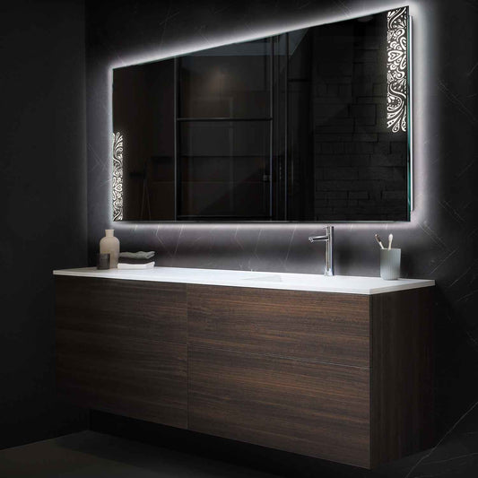Oglinda LED Orizontala, Fara functii, LED 4000K Neutru - Gama Good Vibes Model 4