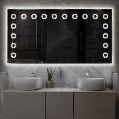 Oglinda LED Orizontala, Fara functii, LED 4000K Neutru - Gama Minimal Model 4