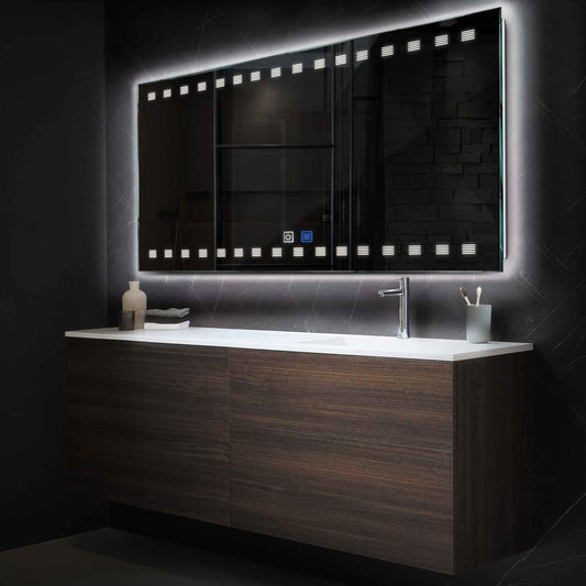 Oglinda LED Orizontala, Touch LED, Dimare, Dezaburire, LED 4000K Neutru - Gama Minimal Model 6