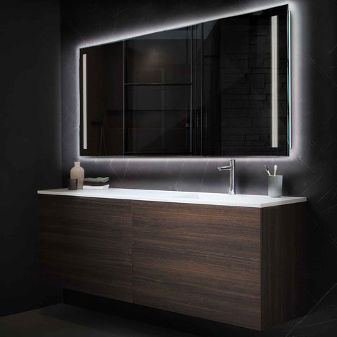 Oglinda LED Orizontala, Fara functii, LED 4000K Neutru - Gama Minimal Model 7