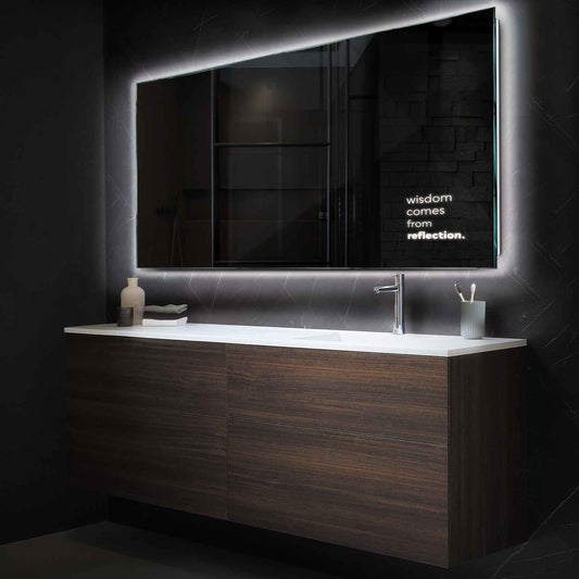 Oglinda LED Orizontala, Fara functii, LED 4000K Neutru - Gama Motivated Model 1