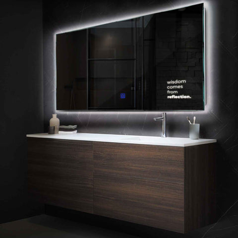 Oglinda LED Orizontala, Touch LED, Dimare, LED 4000K Neutru - Gama Motivated Model 1