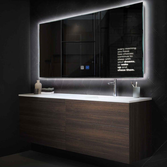 Oglinda LED Orizontala, Touch LED, Dimare, Dezaburire, LED 4000K Neutru - Gama Motivated Model 2