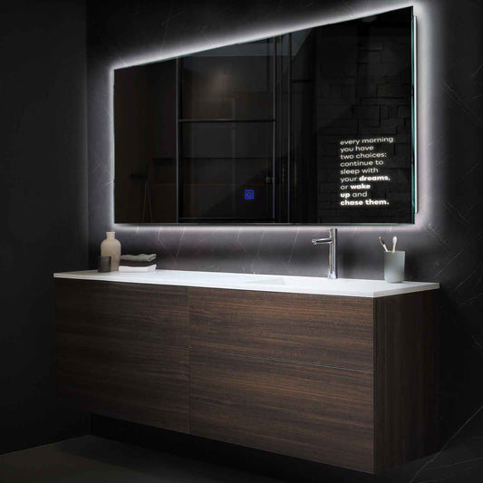 Oglinda LED Orizontala, Touch LED, Dimare, LED 4000K Neutru - Gama Motivated Model 2