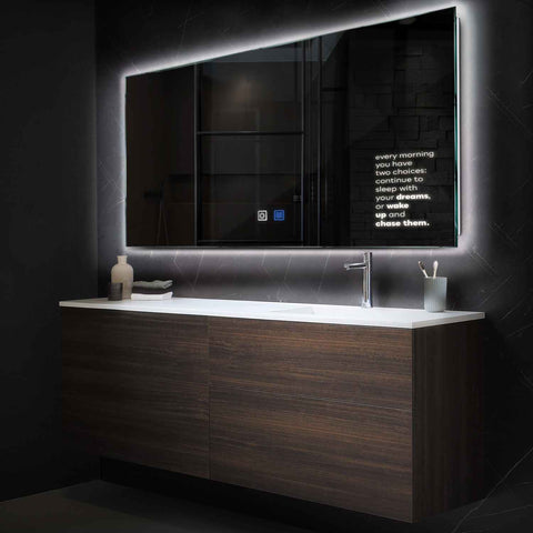 Oglinda LED Orizontala, Touch LED, Dimare, Dezaburire, LED 4000K Neutru - Gama Motivated Model 2