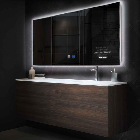 Oglinda LED Orizontala, Touch LED, Dimare, Dezaburire, LED 4000K Neutru - Gama Motivated Model 4
