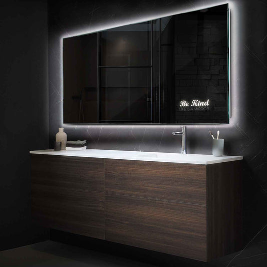 Oglinda LED Orizontala, Fara functii, LED 4000K Neutru - Gama Motivated Model 6