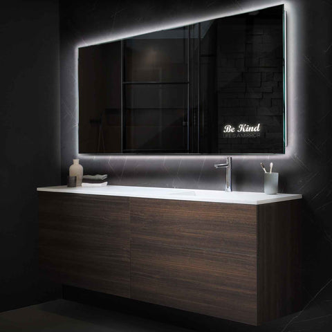 Oglinda LED Orizontala, Fara functii, LED 4000K Neutru - Gama Motivated Model 6