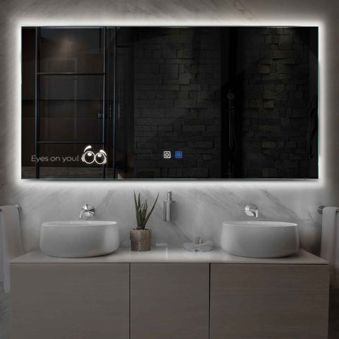 Oglinda LED Orizontala, Touch LED, Dimare, Dezaburire, LED 4000K Neutru - Gama Motivated Model 8