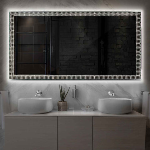 Oglinda LED Orizontala, Fara functii, LED 4000K Neutru - Gama Official Model 2