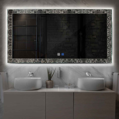 Oglinda LED Orizontala, Touch LED, Dimare, Dezaburire, LED 4000K Neutru - Gama Official Model 8