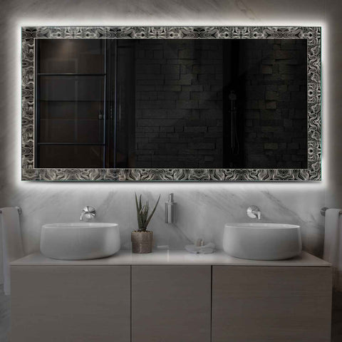 Oglinda LED Orizontala, Fara functii, LED 4000K Neutru - Gama Official Model 8