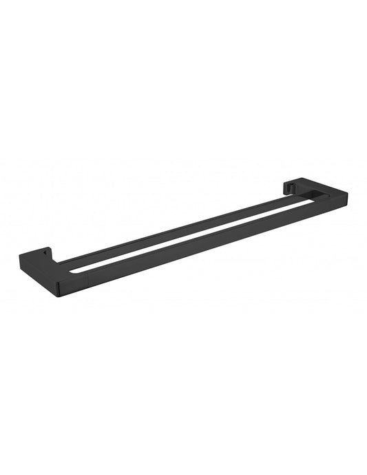 Suport pentru prosop cu doua sine 600mm lungime SPARKE model PALMIA 12 BLACK