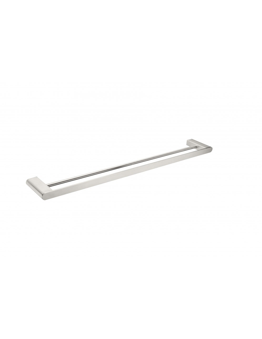 Suport pentru prosop cu doua sine 800mm lungime SPARKE model LUME 13 BRUSHED NICKEL