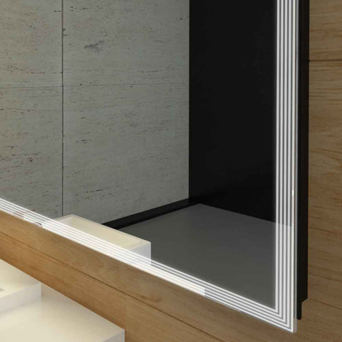 Oglinda LED Orizontala, Fara functii, LED 6000K Rece - Gama Edge Model 1