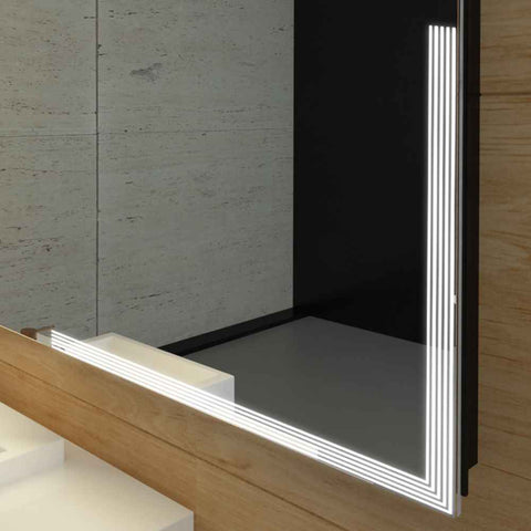 Oglinda LED Orizontala, Fara functii, LED 6000K Rece - Gama Edge Model 2