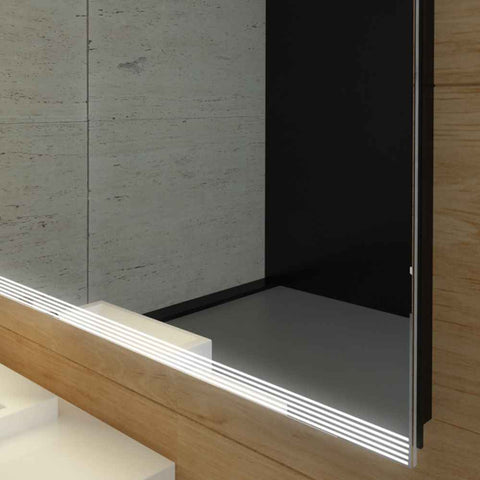 Oglinda LED Orizontala, Fara functii, LED 3000K Cald - Gama Edge Model 8