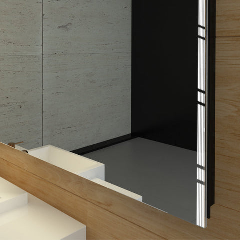 Oglinda LED Verticala, Fara functii, LED 3000K Cald - Gama Edge Model 3