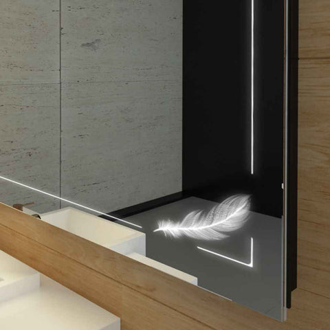 Oglinda LED Orizontala, Fara functii, LED 6000K Rece - Gama Good Vibes Model 2