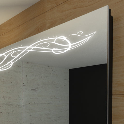 Oglinda LED Verticala, Fara functii, LED 4000K Neutru - Gama Good Vibes Model 6