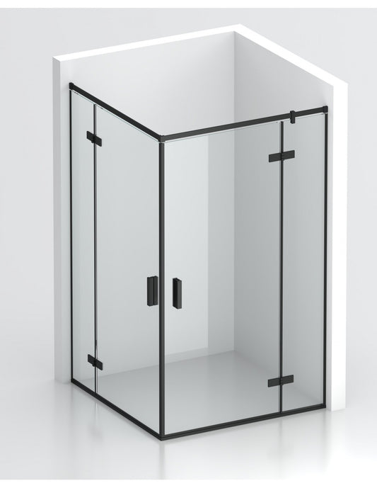 Cabina de dus cu balamale usi batante SPARKE model SENSY 09 BLACK