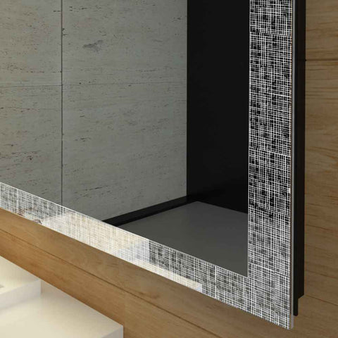 Oglinda LED Orizontala, Fara functii, LED 4000K Neutru - Gama Simetria Model 6