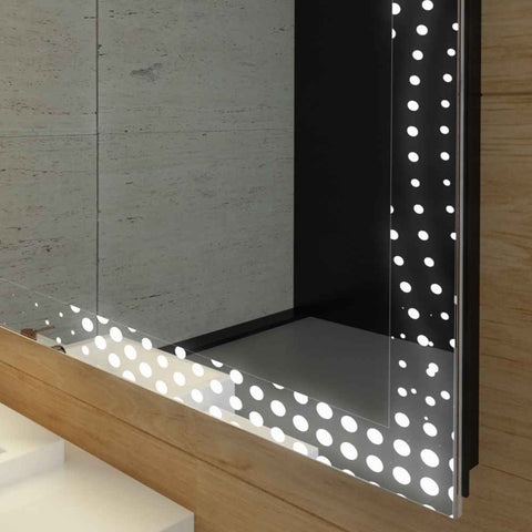 Oglinda LED Orizontala, Fara functii, LED 3000K Cald - Gama Simetria Model 8